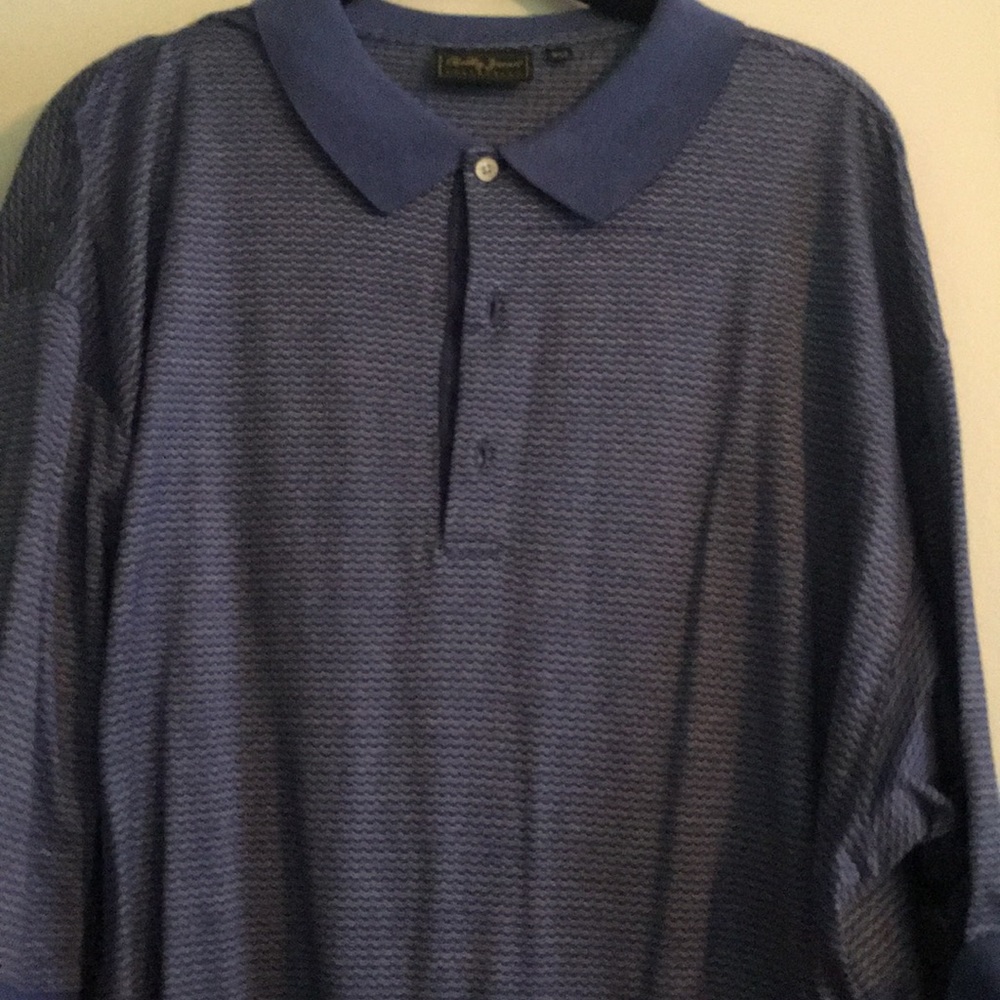 Blue golf shirt